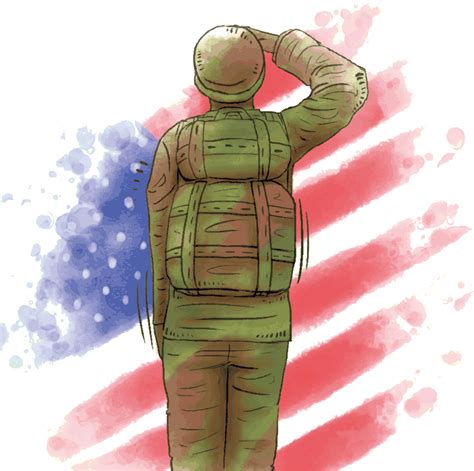 United States Soldier Salute Silhouette Green Salute Soldiers Png