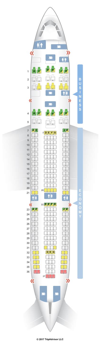Seatguru Seat Map Avianca Airbus A330 200 332