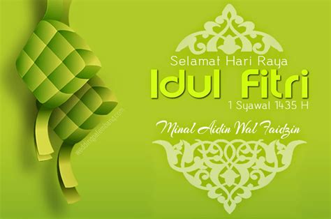 Contoh kartu ucapan idul fitri. Gambar Kartu Ucapan Lebaran Idul Fitri 1435 H / 2014 ...