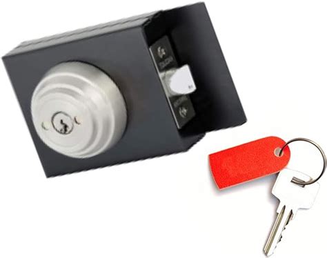 Double Keyed Gate Latch Lock Secure Automatic Locking On