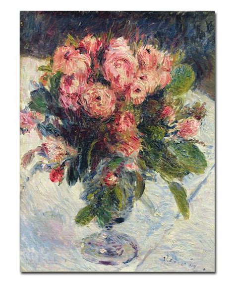 Renoir Moss Roses Wrapped Canvas Pierre Auguste Renoir Renoir Art