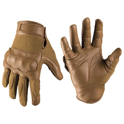 Purchase The Tactical Gloves Leather Kevlar Dark Coyote By Asmc