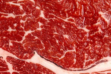 Premium Photo Fresh Raw Beef Steak Marbled Meat Texture Close Up