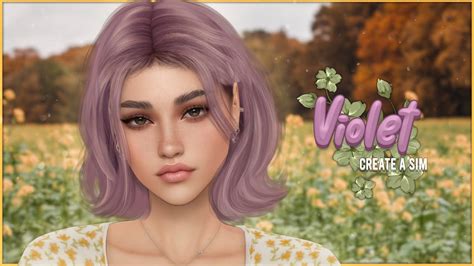 💜the Sims 4 ¦ Create A Sim Violet 💜 Life Update Full Cc List