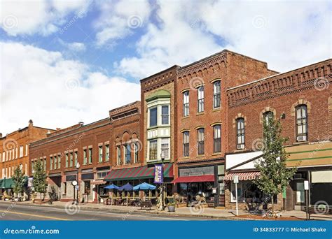 Small Town Main Street Royalty Free Stock Photography Image 34833777