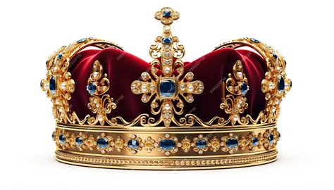 Premium Ai Image Isolated King Crown With Clipping Path