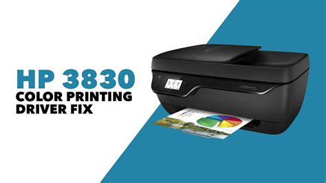 Hp 3830 Color Printing Fix Youtube