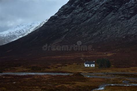 Low Mountain Cabin In Glencoe Scotland Uk Typical Highland Building