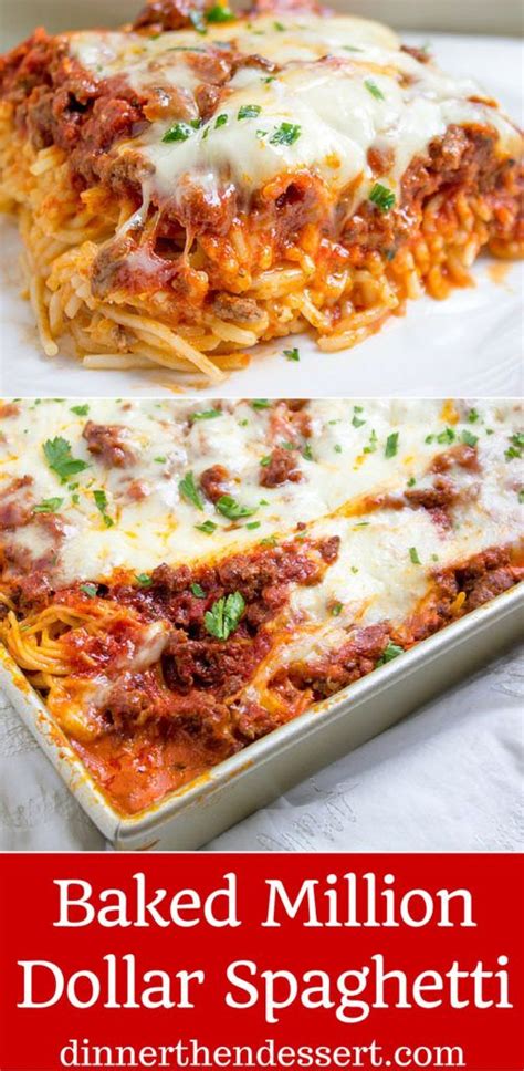 Perfect for when you can't decide between tacos & spaghetti! Baked Million Dollar Spaghetti is creamy with a melty ...