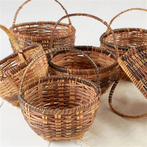 But hurry, you will only find these wicker baskets for sale at these discount prices while they last. Miniature Woven Market Basket - New Items