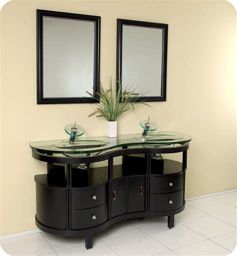 67 cecilia double sink vanity with matching set vanity hutch. 63" Modern Double Bathroom Vanity with Faucet and Linen ...