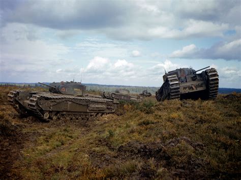 43rd Battalion Royal Tank Regiment On Exercise In The New Forest New