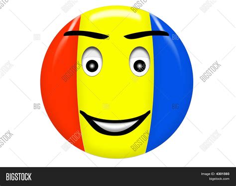 Smiley Romania Flag Image And Photo Free Trial Bigstock