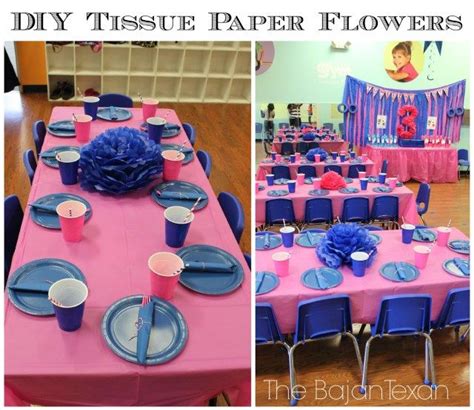 Diy Tissue Paper Flower Party Decor Video Tutorial The Bajan Texan