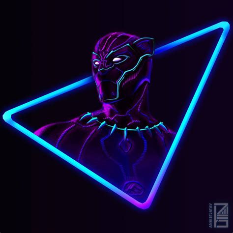 We hope you enjoy our growing collection of hd images to use as a background or home screen for your smartphone or computer. Neon Black Panther : marvelstudios