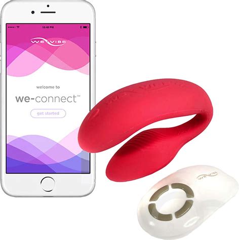 We Vibe 4 Plus Smart Phone App Controlled Wireless Remote Couples Vibrator Red