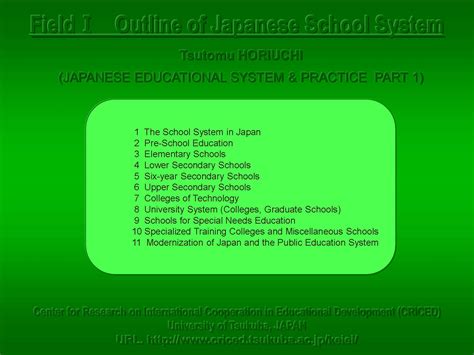 Educational System And Practice In Japan