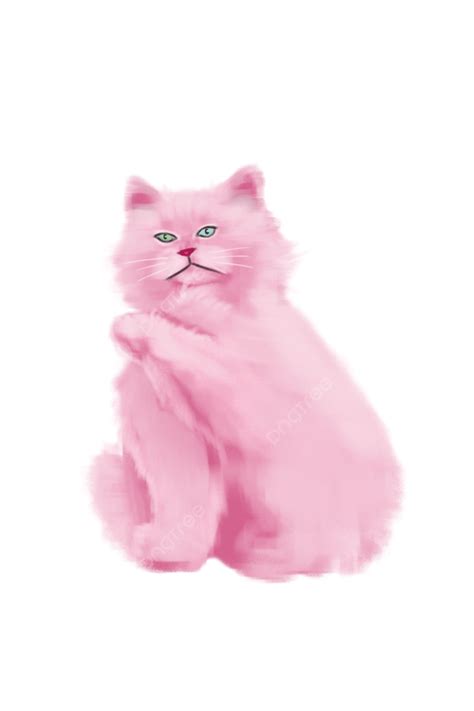 Pembe Kedi Png öğesi şeffaflık Karikatür Kedi Png Resim Şeffaf Küçük