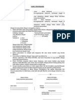 Surat pernyataan adalah sebuah surat yang dibuat oleh salah satu pihak sebagai bagian dari pernyataannya karena telah melakukan suatu tindakan dimana tindakan itu berhubungan dengan pihak lain. surat pernyataan pembagian hak
