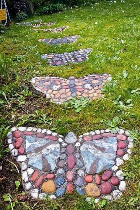 Once you tamp it down and wet it, it becomes a solid surface. 23 DIY Stepping Stones to Brighten Any Garden Walk ...