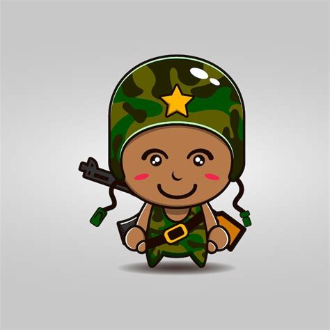 Premium Vector Soldier Army In Cartoon Style Premium Vector