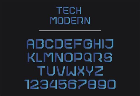 Tech Modern Font By Graphicsninja · Creative Fabrica