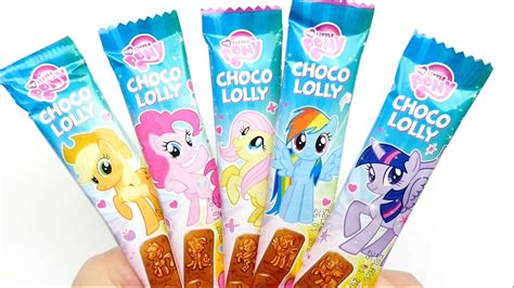 My Little Pony 5x Mlp Chocolate Lollipops Unboxing Youtube