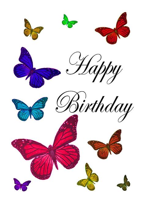 Happy Birthday Images With Butterfly Free Happy Bday Pictures And Photos Bday Card Com