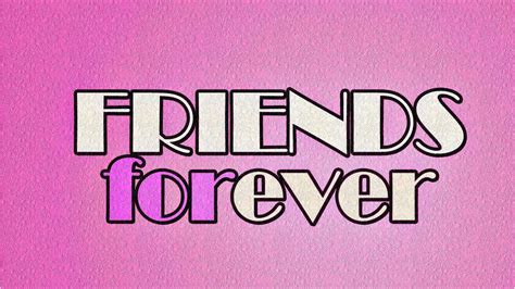 Friends Forever Words In Pink Background Hd Best Friend Wallpapers Hd