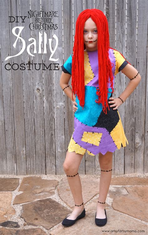 In this video you'll learn how to do perfect, and we mean perfect. DIY Nightmare Before Christmas Sally Costume | artsy ...