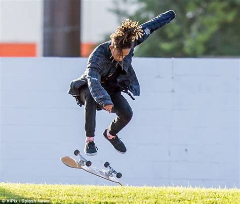 Jaden Smith Shows Off His Edgy Style Credentials On A Skateboard