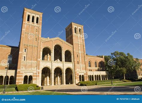 UCLA Royce Hall editorial stock image. Image of trees - 7614734