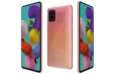 Features 6.5″ display, exynos 9611 chipset, 4000 mah battery, 256 gb storage, 8 gb ram, corning gorilla glass 3. Samsung Galaxy A51 Pink 3D | CGTrader