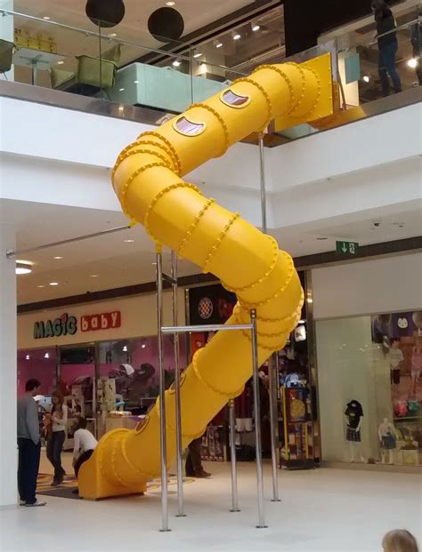 Shopping Centre Tube Slide | Tube slide, Slide playground 