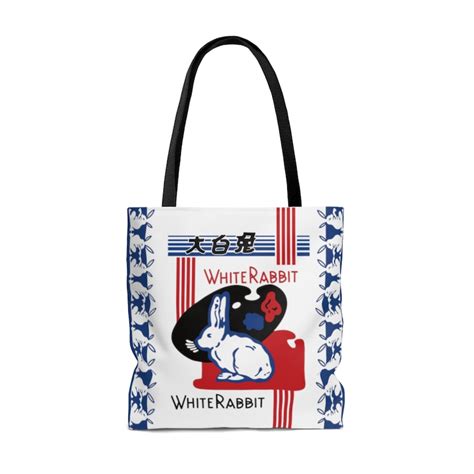 White Rabbit Candy Tote And Lunch Bag Asian American Etsy