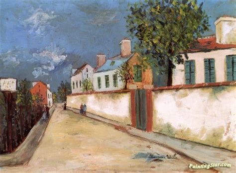 Suburban Street Artwork By Maurice Utrillo Oil Painting And Art Prints On