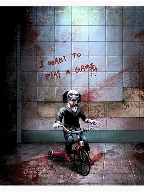 Jigsaw Want To Play A Game Poster For Sale By Shantaholl Redbubble