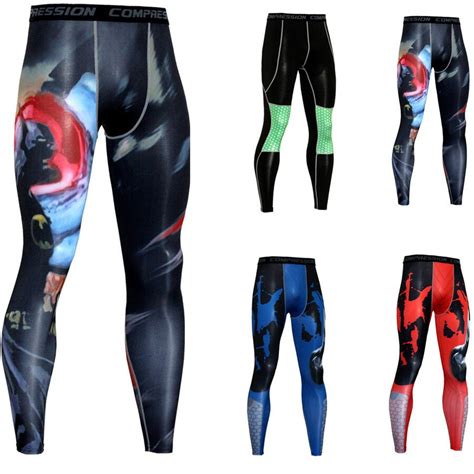 wade sea men running tights pro compress yoga pants gym exercise fitness leggings workout