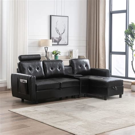 Amazon.com: GNIXUU Sectional Sofa with Storage, Cozy 3-Seater Sofa L