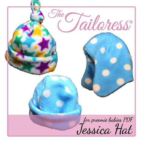 Jessica Preemie Baby Hat Pdf Sewing Pattern The Tailoress