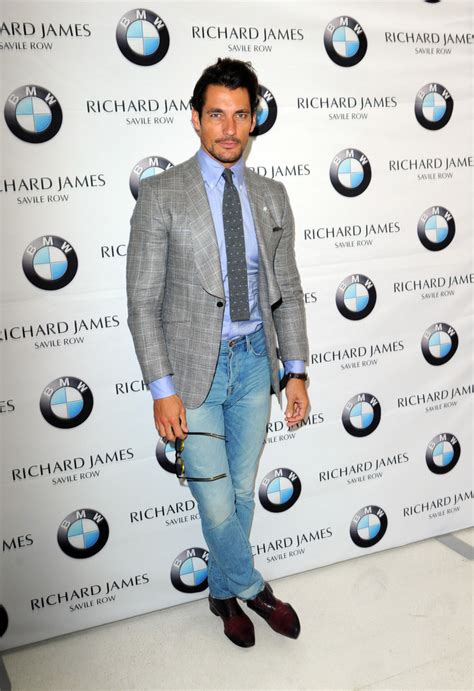 Style Watch David Gandy At London Collections Men