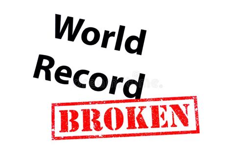 World Record Broken Stock Illustration Illustration Of Beaten 180654753