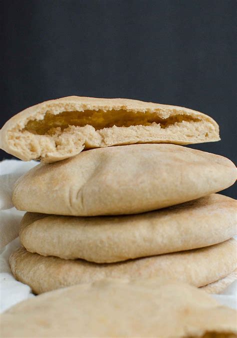 Soft, Fluffy and Healthy Homemade Whole Wheat Pita Bread