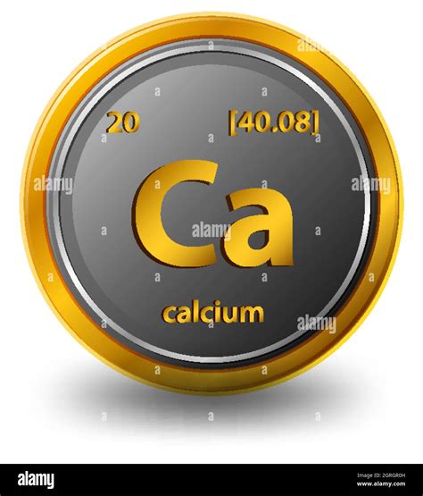 Calcium Chemical Element Chemical Symbol With Atomic Number And Atomic