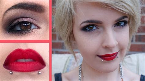 Valentines Day Hair And Makeup Tutorial ♥ Red Ombregradient Lips With