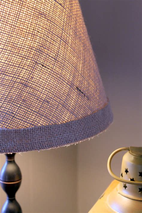 Burlap Covered Lamp Shade Tutorial The Cottage Mama