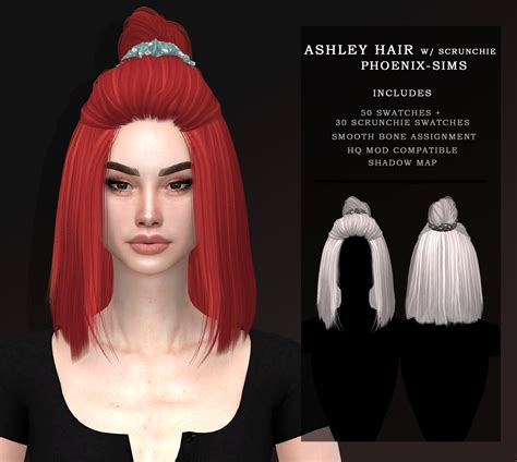Phoenix Sims — Ashley Hair With Scrunchie Download Scrunchie Styles