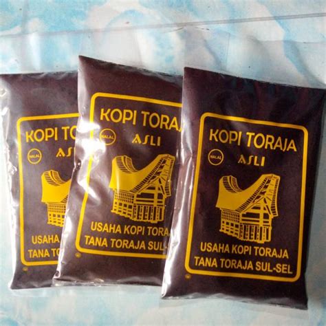 jual kopi toraja asli robusta gr indonesiashopee indonesia