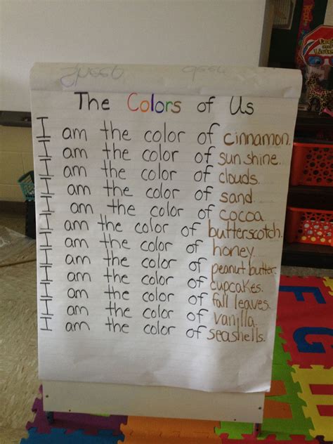 Teaching Idea Classroom Lesson Following The Story The Color Of Us