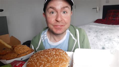 Asmr Eating A Big Tasty Meal From Mcdonalds 😋 Youtube